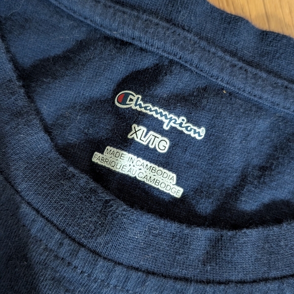 Champion Navy Blue Logo Tee - Picture 3 of 3